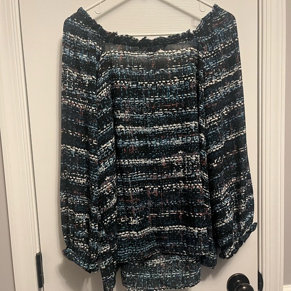 Tops - Zac & Rachel Women's Tunic Top Size XL Square Neck, 3/4
Sleeve,‎ Multi-colored